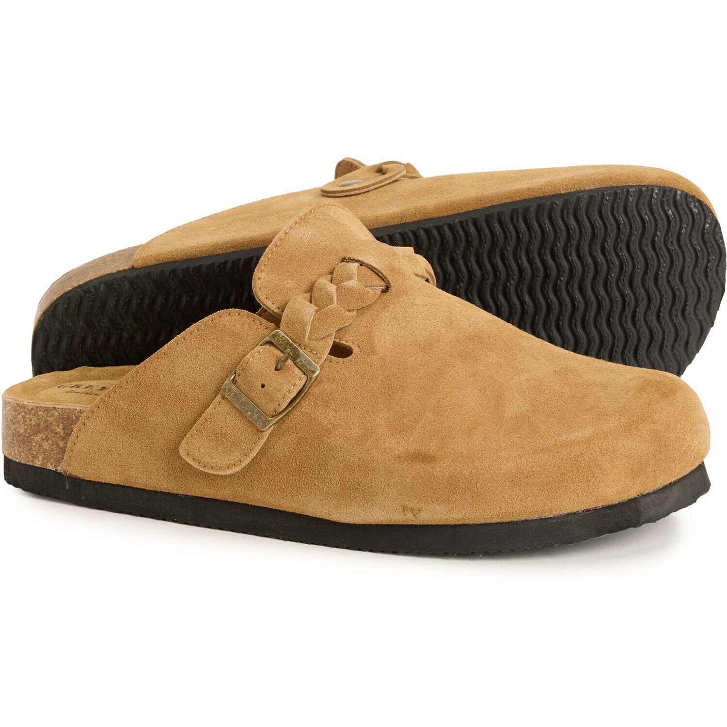 Wooden Shoes （Sabot） - (取寄) レディース グレイストーン コレクション フォレスト ブレイデッド クロッグス - スエード DNU greystone collection women Forest Braided Clogs - Suede (For Women) Tan