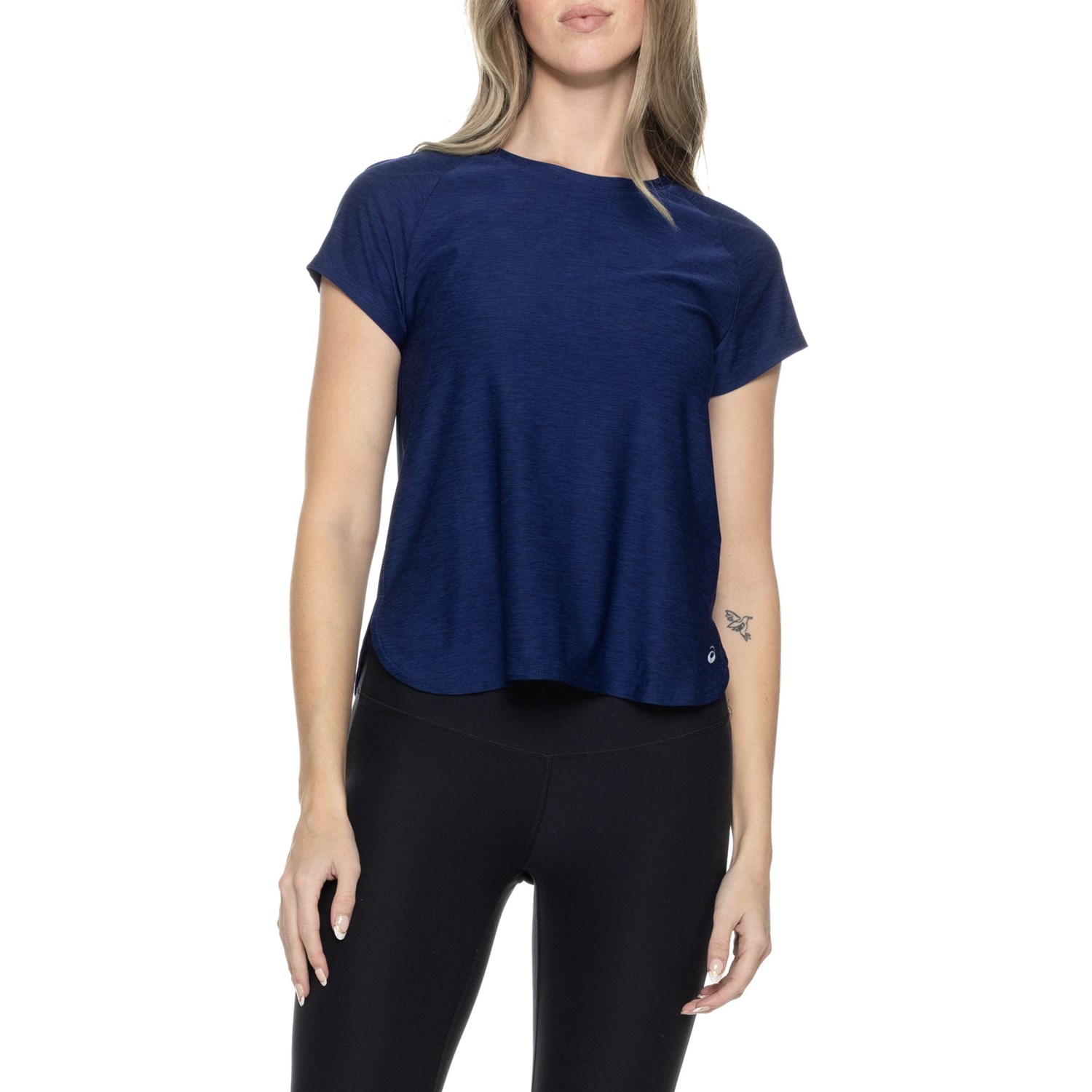 (取寄) アシックス レディース アシックス メッシュ バック T-シャツ - ショート スリーブ ASICS women Mesh Back T-Shirt - Short Sleeve Blue Expanse Sd