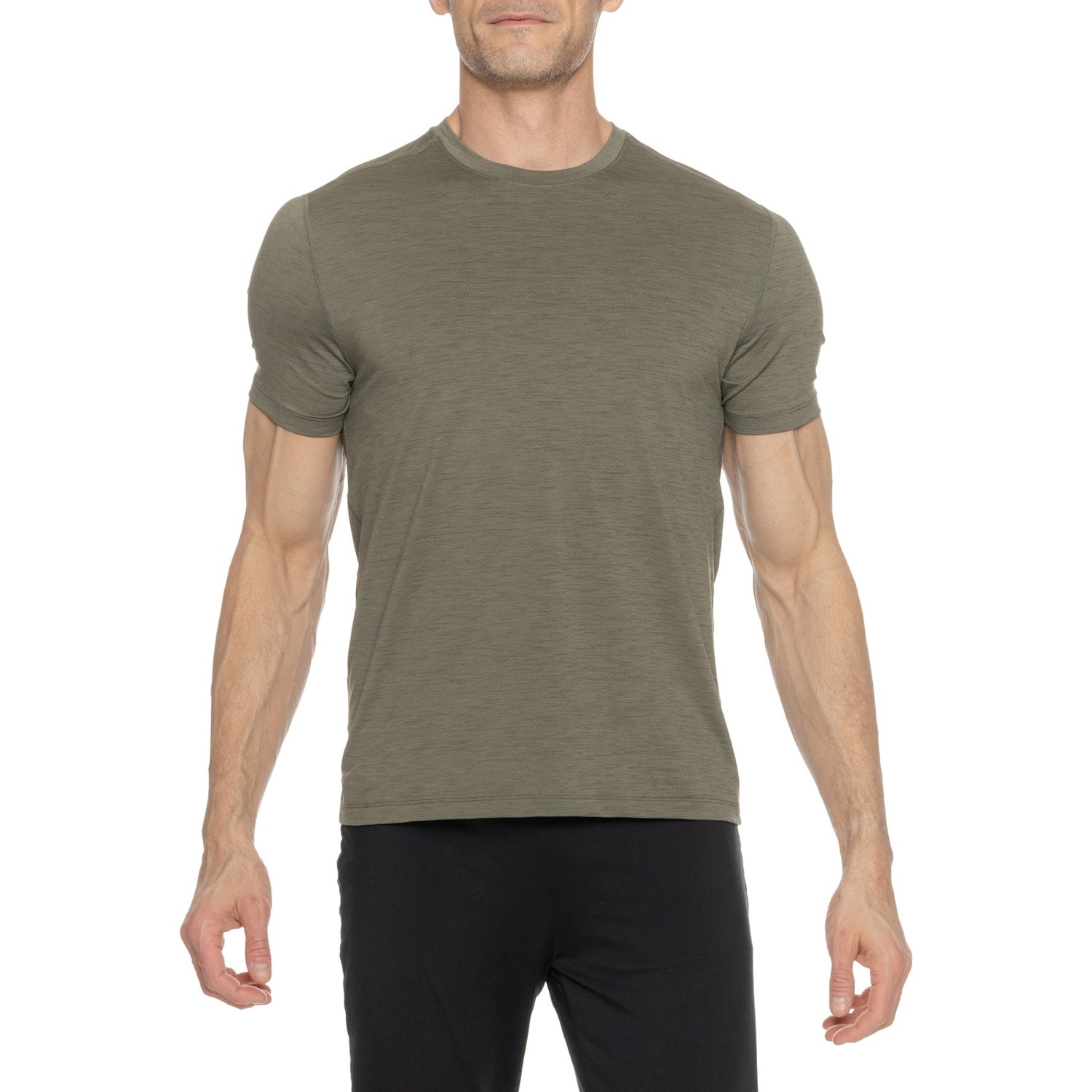(取寄) テンサウザンド メンズ テン サウザンド インターバル T-シャツ - ショート スリーブ TEN THOUSAND men Interval T-Shirt - Short Sleeve Od Green