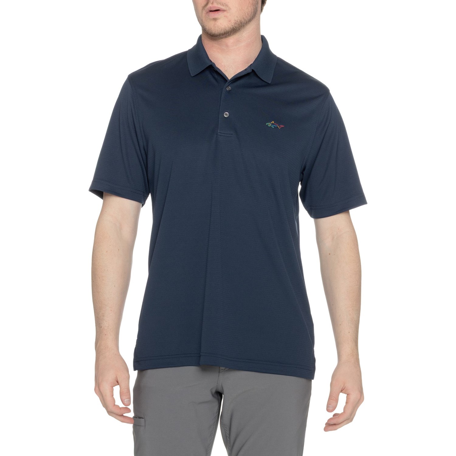 Shirts - (取寄) グレッグノーマン メンズ グレッグ ノーマン ニット ポロ シャツ - ショート スリーブ Greg Norman men Knit Polo Shirt - Short Sleeve Navy
