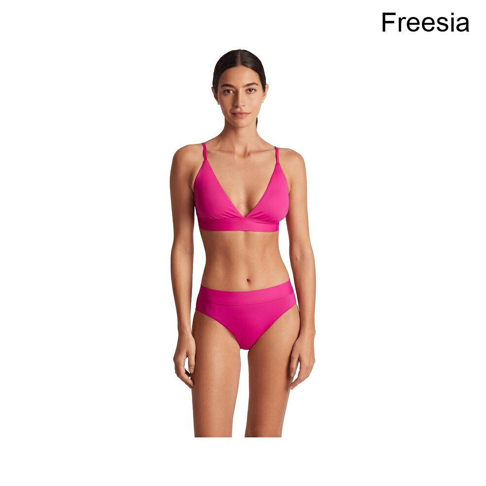 (取寄) ラルフ・ローレン ビーチクラブソリッズトライアングルVネックビキニトップ lauren ralph lauren Beach Club Solids Triangle V-Neck Bikini Top