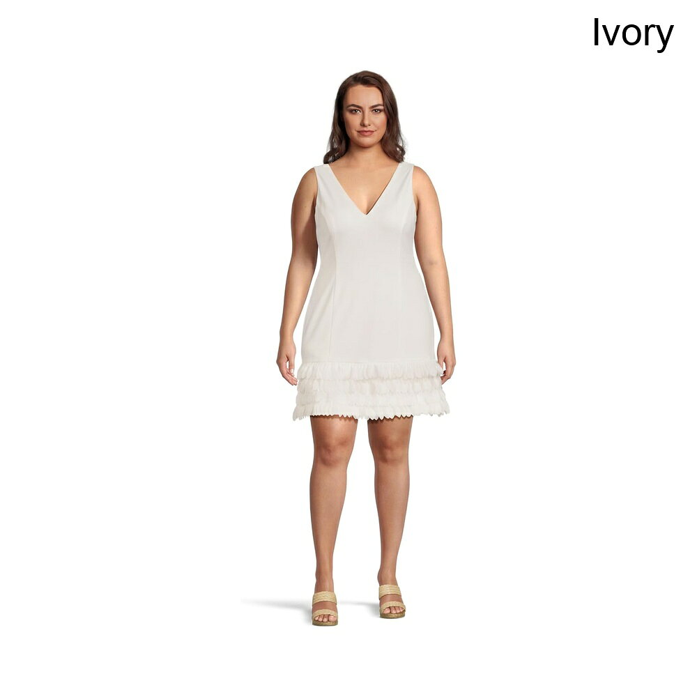 (取寄) アドリアナ・パペル 3Dペタルクレープショートドレス adrianna papell 3d Petal Crepe Short Dress