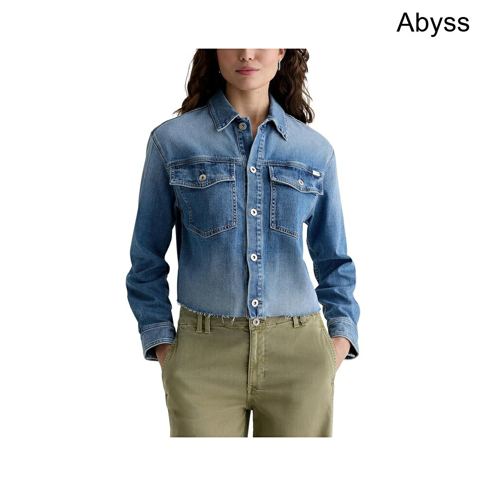 (取寄) エージー・ジーンズ バレッタユーティリティシャツジャケットインアビス ag jeans Valleta Utility Shirt Jacket in Abyss