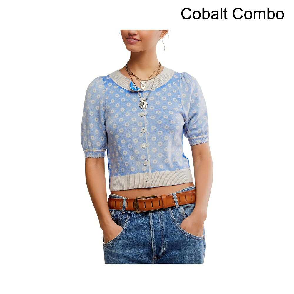 (取寄) フリーピープル アイスラパターンカーディ free people Isla Patterned Cardi