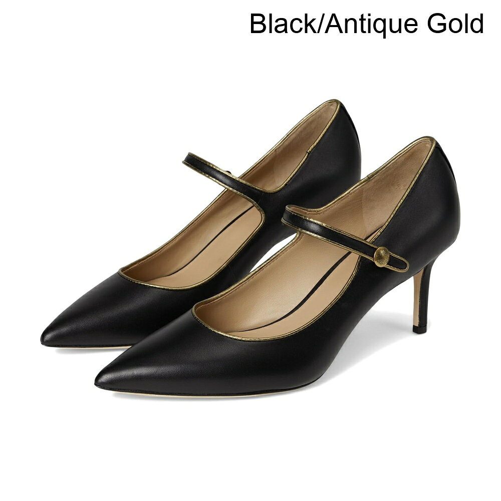 (取寄) ラルフ・ローレン ラネットメタリックトリムメリージェーンパンプス lauren ralph lauren Lanette Metallic-Trim Mary Jane Pumps