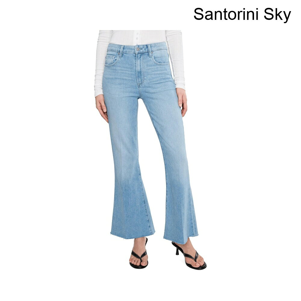 (取寄) ペイジ マーロースキマーシームドベルトループス生地の裾サントリーニスカイ paige Marlow Skimmer Seamed Beltloops Raw Hem in Santorini Sky
