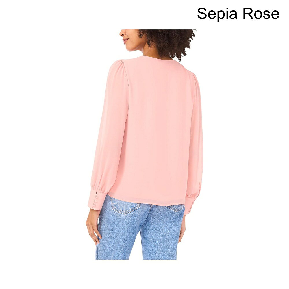 ジェットラグ楽天市場店の(取寄) ヴィンス・カムート Vネックロングスリーブブラウス vince camuto V-Neck Long Sleeve Blouse｜アングル2