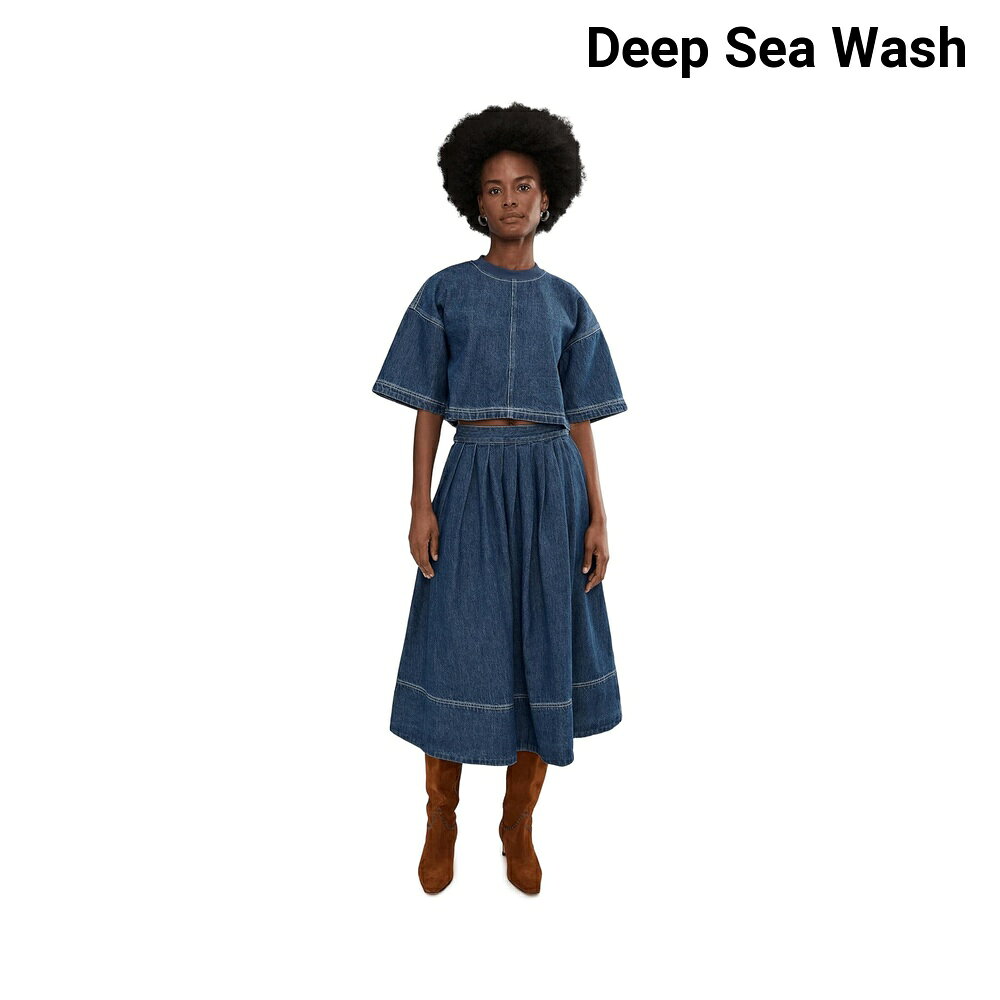 (取寄) フリーピープル ウエストリー デニム スカート セット free people Westley Denim Skirt Set