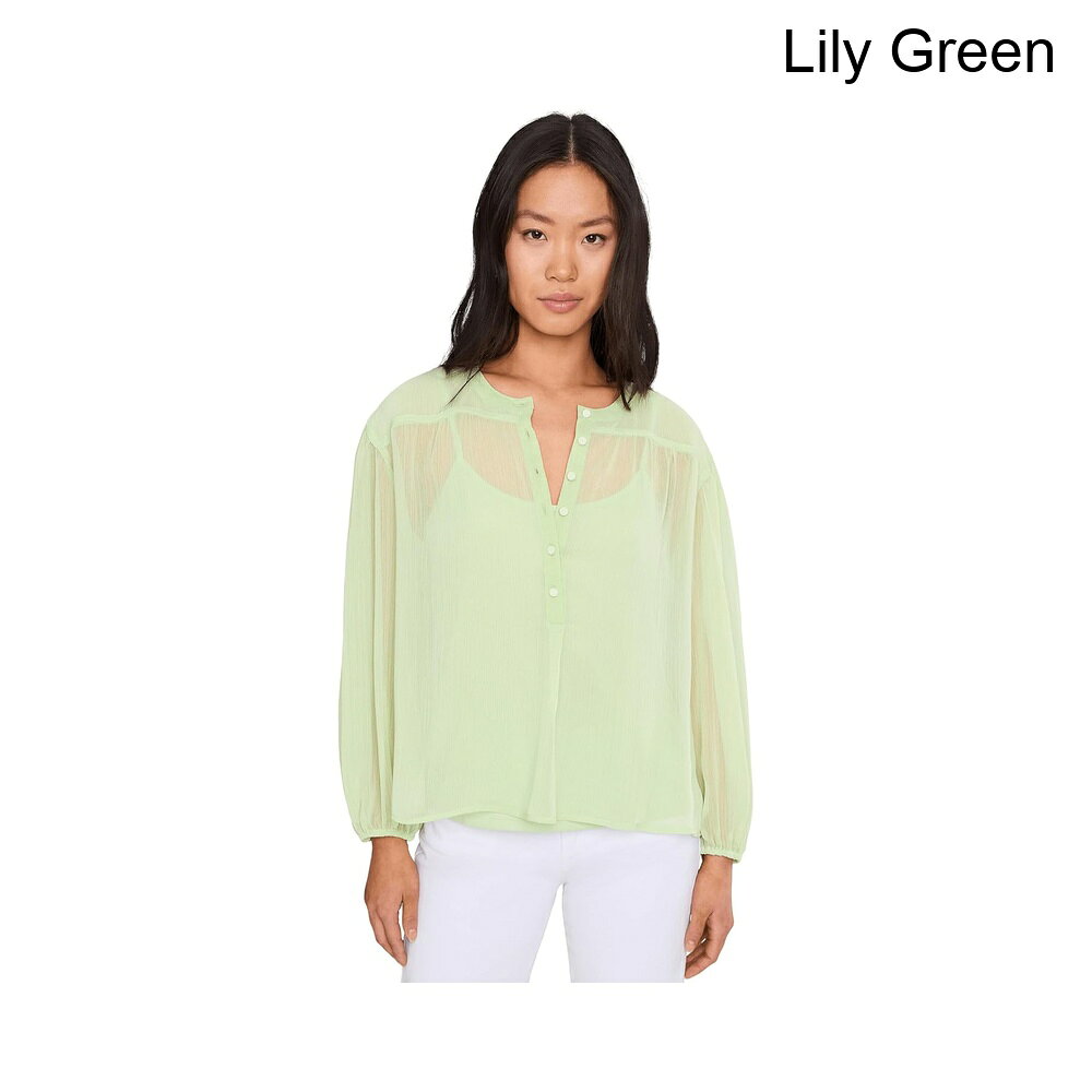 (取寄) ヴィンス・カムート ハーフプラケットシャーリングヨークブラウス vince camuto Half Placket Shirred Yoke Blouse