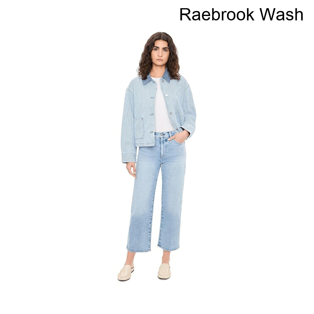 (取寄) メイドウェル ザ・パーフェクトヴィンテージワイドレッグクロップジーンズインレイブブルック madewell The Perfect Vintage Wide-Leg Crop Jean in Raebrook - 2