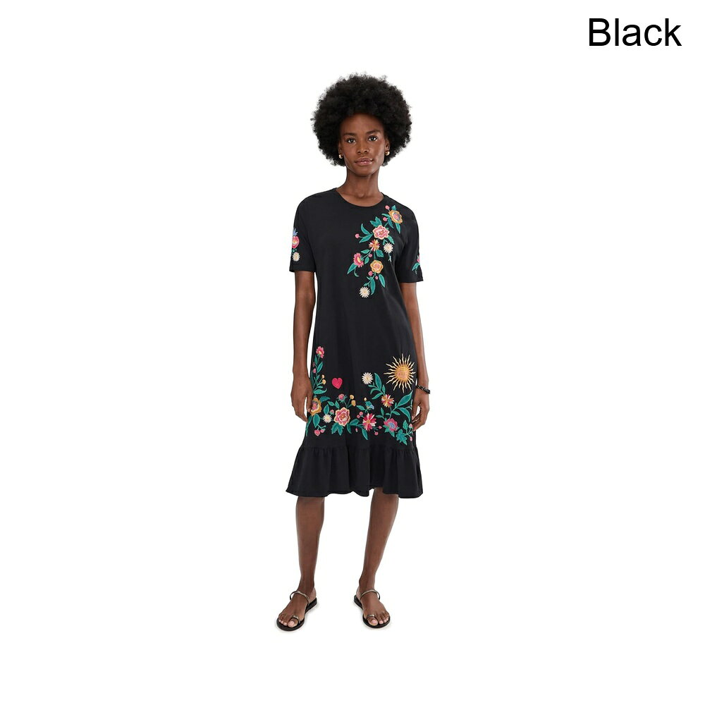 (取寄) ジョニー・ワズ ラッフルヘムニットミディドレス - ズィヴィアナ johnny was Ruffle Hem Knit Midi Dress - Ziviana
