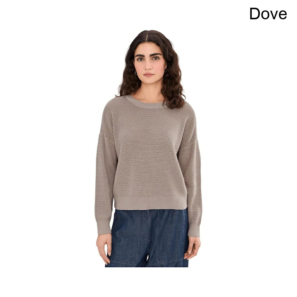 (取寄) イーリー・フィッシャー ペルーコットンブレンドクルーネックセーター eileen fisher Peruvian Cotton Blend Crew Neck Sweater