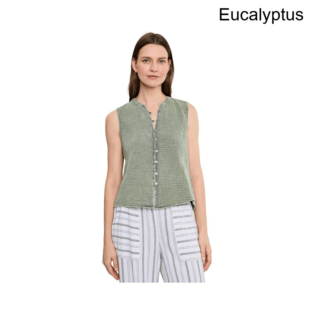 (取寄) スプレンディッド アヴァガーゼボタンタンク splendid Ava Gauze Button Tank