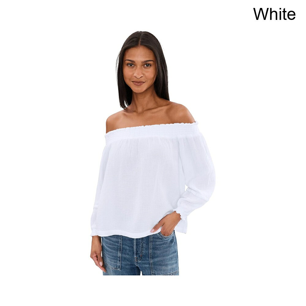 (取寄) スプレンディッド アヴァガーゼオフショルダートップ splendid Ava Gauze Off Shoulder Top