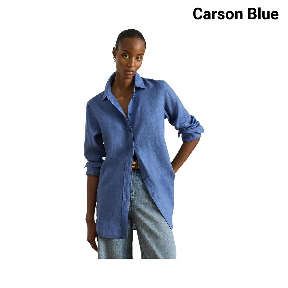 (取寄) ラルフ・ローレン リラックスフィットリネンシャツ lauren ralph lauren Relaxed Fit Linen Shirt