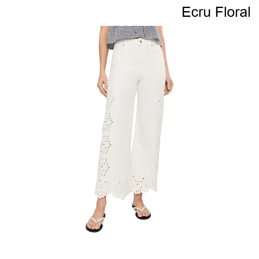 (取寄) ジョーズ・ジーンズ ミアアンクルw/プレースドブロデリインエクリュフローラル joe's jeans The Mia Ankle w/ Placed Broderie in Ecru Floral