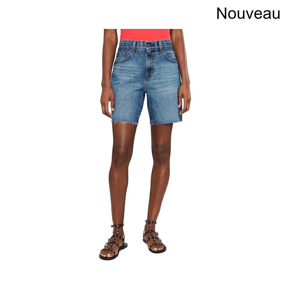 (取寄) エージー・ジーンズ エクスボーイフレンドミッドライズスラウチーショーツインヌーボー ag jeans Ex-Boyfriend Mid-Rise Slouchy Shorts in Nouveau