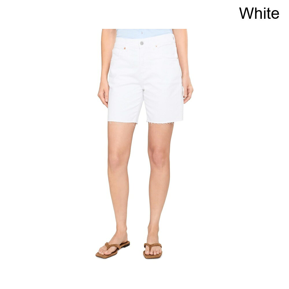 (取寄) エージー・ジーンズ エクスボーイフレンドミッドライズスラウチーショーツホワイト ag jeans Ex-Boyfriend Mid-Rise Slouchy Shorts in White