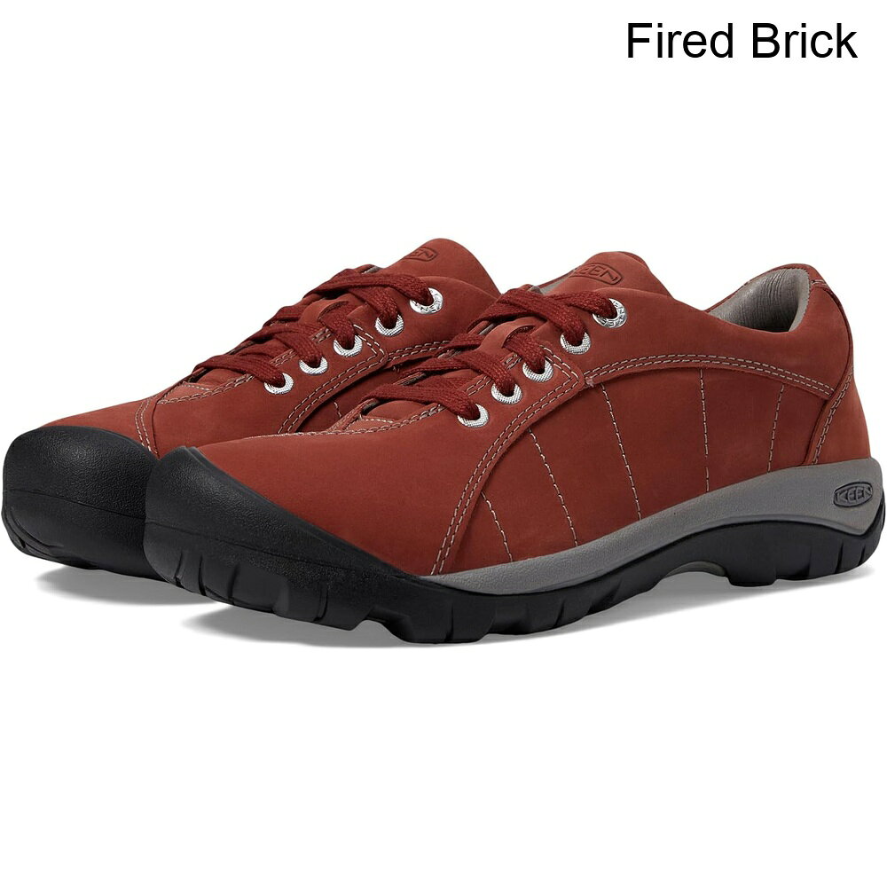 ■商品詳細■特徴 1KEEN® プレスidioはスニーカーの魅力とスタイリッシュなルックスを融合させています。■特徴 2フルグレインレザーとヌバックレザーのアッパー。■特徴 3アッパーはLWG認証のタンナーからの環境に配慮したプレミアムレザーで作られています。■特徴 4クラシックなオックスフォードレースデザイン。■特徴 5特許取得済みのつま先保護。■特徴 6自然な臭いのコントロールのためにCleansport NXT™を搭載。■特徴 7通気性のあるメッシュライニング。■特徴 8足元の快適さとサポートのための取り外し可能なメタトミカルPUフットベッド。■特徴 9追加の足元サポートと衝撃吸収のための圧縮成形EVAミッドソール。■特徴 10ノンマーキングラバーアウトソール。■特徴 11輸入品。■特徴 12レザーはLeather Working Group (LWG) 認証のタンナーから調達されています。■特徴 13この製品は、持続可能で倫理的な製品の業界基準の少なくとも1つを満たすために、1つ以上の業界認証機関によって認証されています。■特徴 14製品の測定はサイズ7、幅B - ミディアムを使用して行われました。測定値はサイズによって異なる場合がありますのでご注意ください。■特徴 15測定値: ヒールの高さ: 10⁄11インチ 重量: 0.348 kg■備考(取寄) キーン プレシディオ keen PresidioKEEN キーン シューズ ブーツ スニーカー アウトドア ブランド Shoes Boots トレッキング 登山 カジュアル ストリートsix_7241238