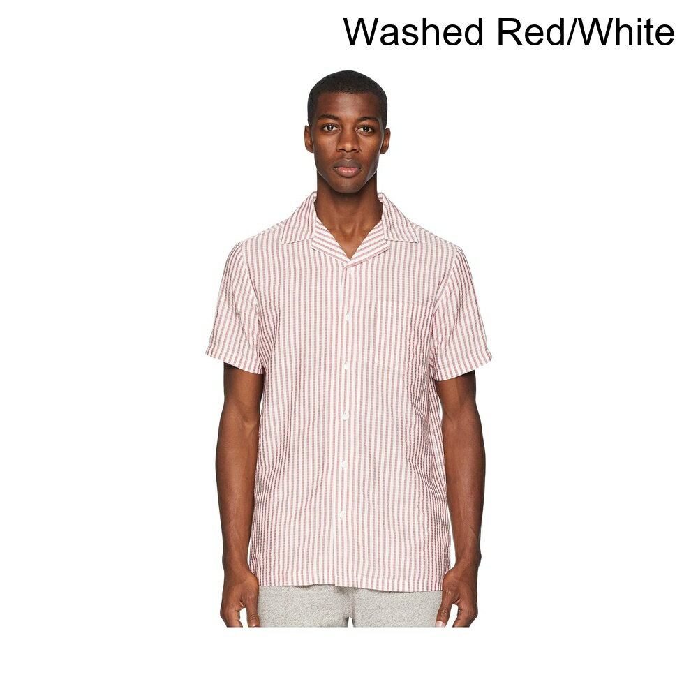 (取寄) オニツカタイガー バケーションシアサッカー ストライプシャツ onia Vacation Seersucker Stripe Shirt