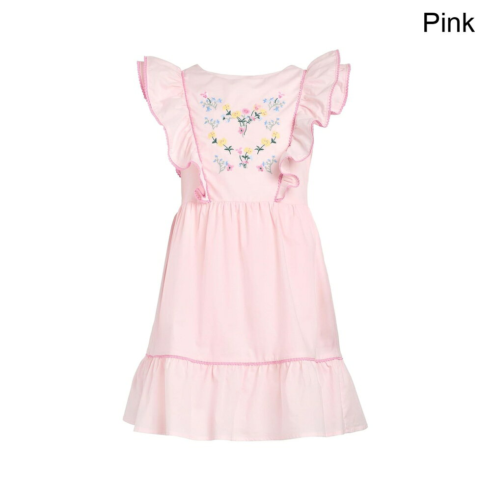 (取寄) ジャニーズ・アンド・ジャック 刺繍ドレス（トドラー/リトルキッズ/ビッグキッズ） janie and jack Embroidered Dress (Toddler/Little Kids/Big Kids)