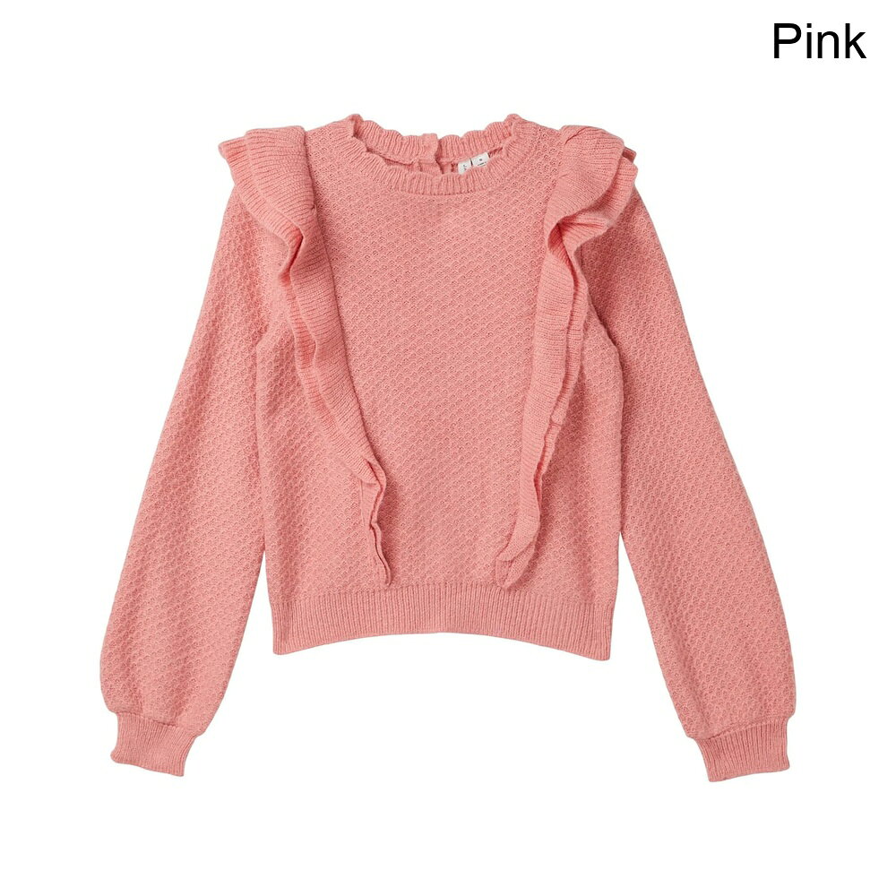 (取寄) ジャニーズ・アンド・ジャック ラッフルセーター（トドラー/リトルキッズ/ビッグキッズ） janie and jack Ruffle Sweater (Toddler/Little Kids/Big Kids)