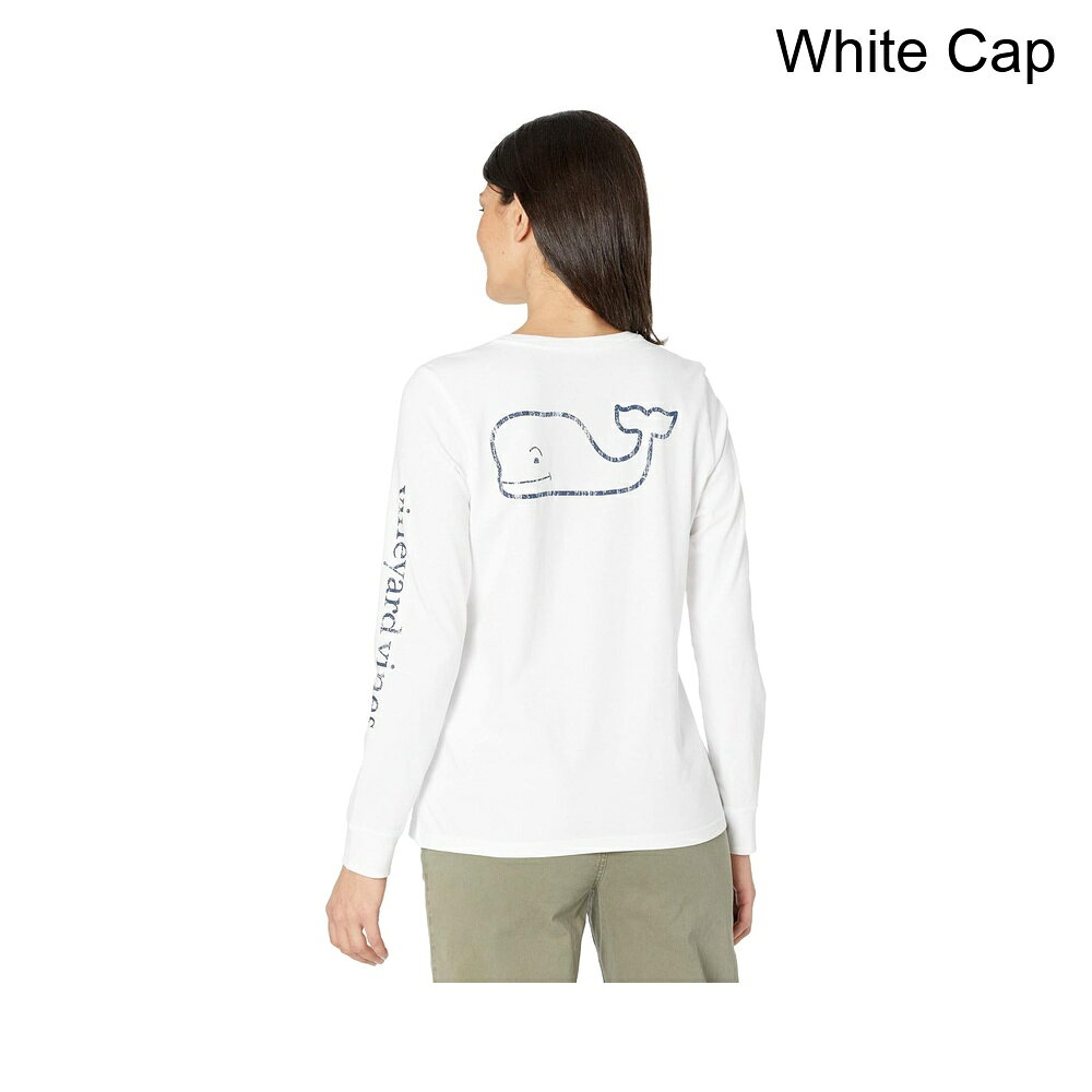 (取寄) ヴィンヤード・ヴァインズ ロングスリーブクジラプリントTシャツ vineyard vines Long Sleeve Whale Print Tee