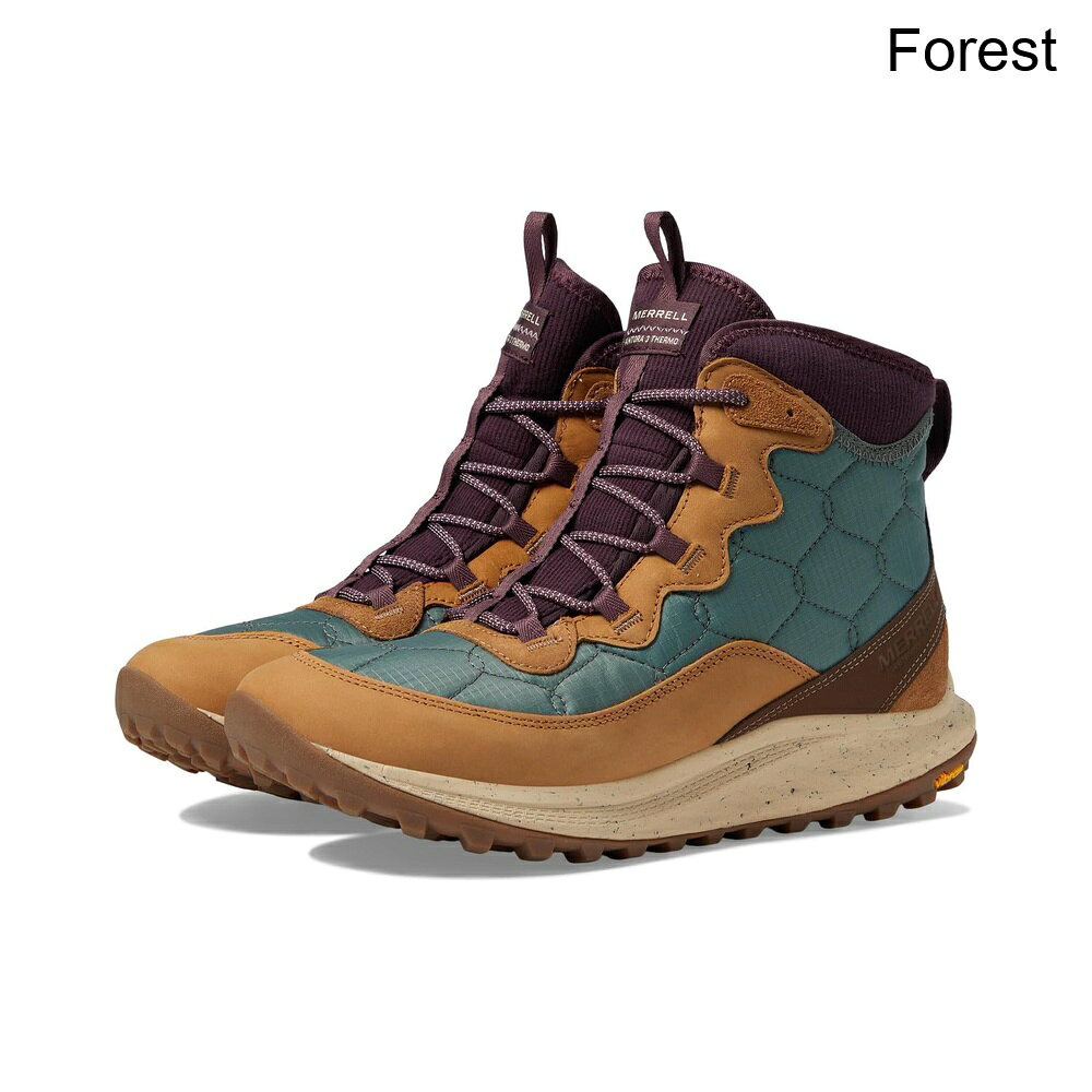 ■商品詳細■特徴 1快適でスタイリッシュなMerrell® Antora 3 Thermo Mid Waterproofは、スニーカーコレクションに欠かせないアイテムです。ハイカットシューズはラウンドトゥデザインで、サイドジッパー付きのレースクロージャー、タンと足首のプルタブがあります。レザーとテキスタイルのアッパーにテキスタイルのライニング、取り外し可能なテキスタイルのインソールがあり、長時間の着用に最適です。■特徴 2合成アウトソール。■特徴 3輸入品。■特徴 4製品の測定はサイズ9、幅Mを使用して行われました。測定値はサイズによって異なる場合がありますのでご注意ください。■特徴 5測定値：重量：0.369 kg■備考(取寄) メレル アンタラ3サーモミッド防水 merrell Antora 3 Thermo Mid WaterproofMerrell メレル シューズ ブーツ スニーカー アウトドア ブランド トレッキング 登山 カジュアル ストリート 大きいサイズsix_9875765