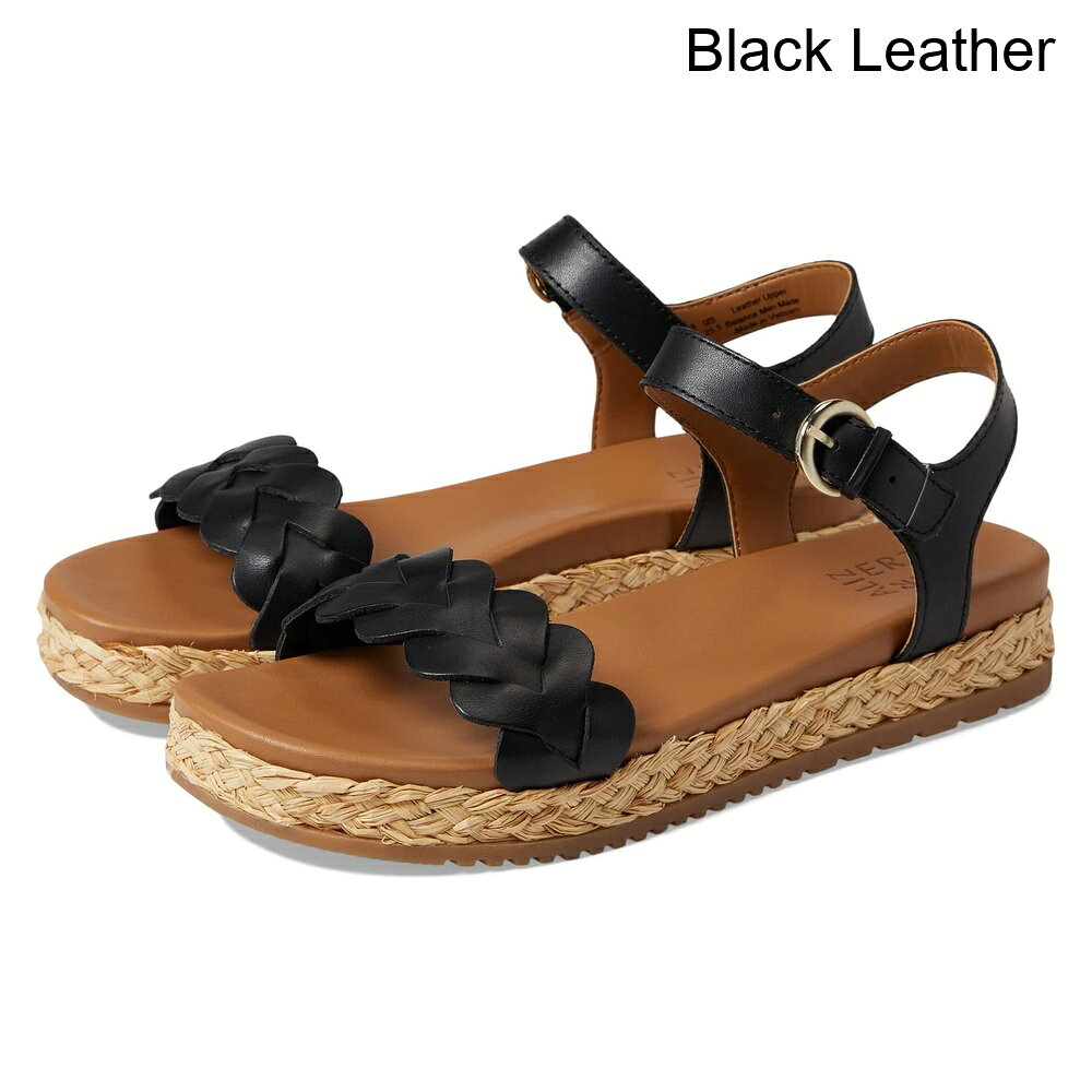 ■商品詳細■特徴 1あなたのルックにアーティスティックなフレアを加え、Naturalizer® Neila ヒールサンダルを履いて、一日中求められるサポート、安定性、快適さを楽しんでください。■特徴 2レザー作業グループ認定。■特徴 3レザーまたはスエードのアッパー。■特徴 4合成ライニング。■特徴 5パッド入りEVAフットベッド。■特徴 6Contour+ Comfortテクノロジー：足のすべての輪郭に合わせて解剖学的に彫刻された革新的なクッションシステムで、プレミアムなフィット感と一日中の快適な体験を提供します。■特徴 7調整可能なバックルクロージャー。■特徴 8ラウンドオープントゥ。■特徴 9ラフィア編みのエスパドリーユプラットフォーム。■特徴 10滑り止めの合成アウトソール。■特徴 11輸入品。■特徴 12製品の測定はサイズ8.5、幅M（B）を使用して行われました。測定値はサイズによって異なる場合がありますのでご注意ください。■特徴 13測定値：ヒールの高さ：1 1⁄4インチ、重量：0.283 kg、プラットフォームの高さ：1インチ■備考(取寄) ナチュラライザー ネイラ naturalizer Neilaビーチサンダル レディース アウトドア ブランド Sandals 女性 大きいサイズ 正規品 ファッションsix_9879494