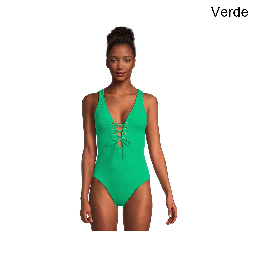 (取寄) ベッカ モダンエッジリブプランジワンピース becca Modern Edge Rib Plunge One Piece