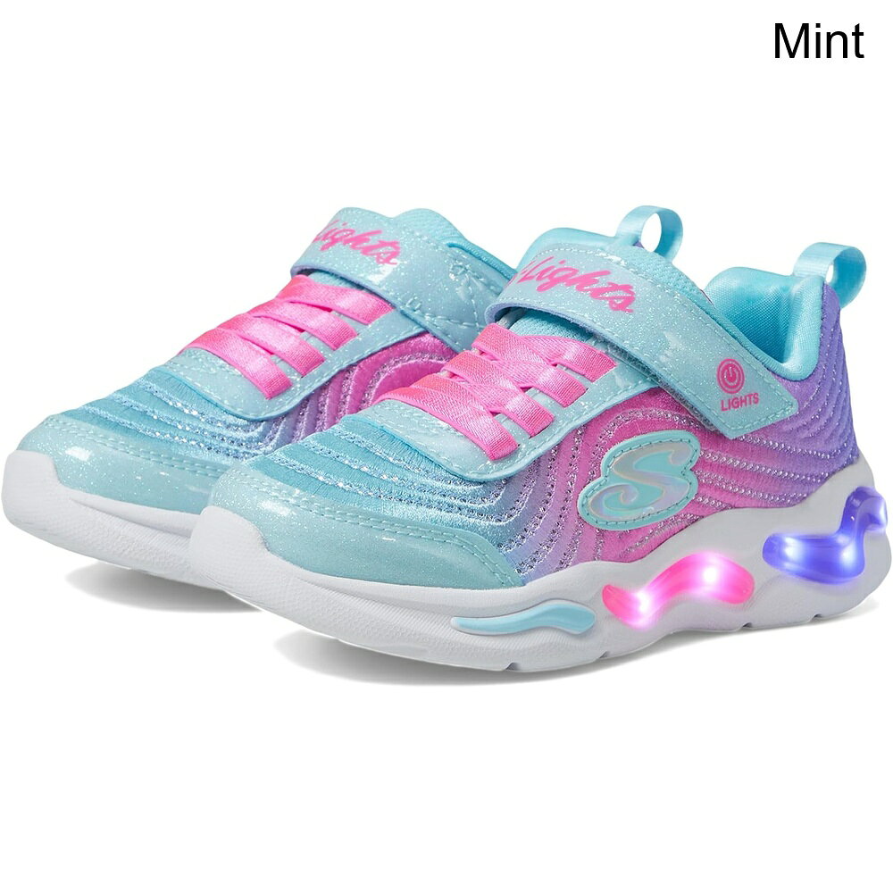■商品詳細■特徴 1ライト付きミッドソールとオン/オフボタンを備えたSKECHERS® KIDS Wavy Beams - Ombre Express 302327Lシューズは、お子様のお気に入りになります。これらのスニーカーのメッシュと虹色のフォイルグリッターのアッパーは、レースアップクロージャーと調整可能なインステップストラップで安全なフィット感を提供します。これらのライトアップスニーカーは、クッション性のある快適なEVAインソールとナイロンライニングを備えており、一日中快適です。軽量でカラフルなこれらのレースアップスニーカーは、お子様のステップをスポーティなスタイルで照らすのに最適です。■特徴 2ヒールプルループ。■特徴 3ラウンドトゥデザイン。■特徴 4ナイロンアウトソール。■特徴 5輸入品。■特徴 6製品の測定は、サイズ10.5のリトルキッド、幅Mを使用して行われました。サイズによって測定値が異なる場合がありますのでご注意ください。■特徴 7測定値：重量：0.125 kg■備考(取寄) スケッチャーズキッズ ウェイビービームス - オンブレエクスプレス 302327L (リトルキッド/ビッグキッド) skechers kids Wavy Beams - Ombre Express 302327L (Little Kid/Big Kid)キッズ ベビー 幼児 シューズ スニーカー ブランド カジュアル ストリート 大きいサイズ ビックサイズsix_9962485