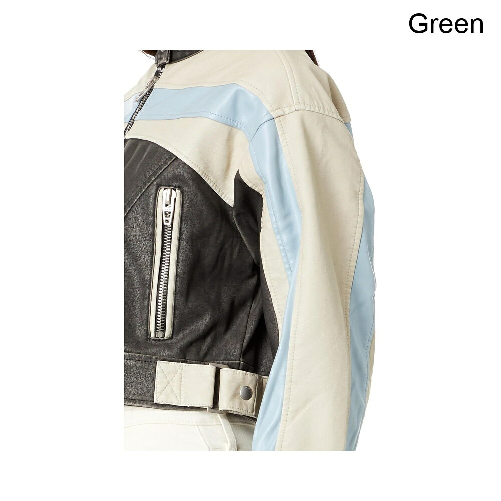 ジェットラグ楽天市場店の(取寄) ブランク nyc ヴィーガンレザーライサーモトジャケット blank nyc Vegan Leather Racer Moto Jacket｜アングル3