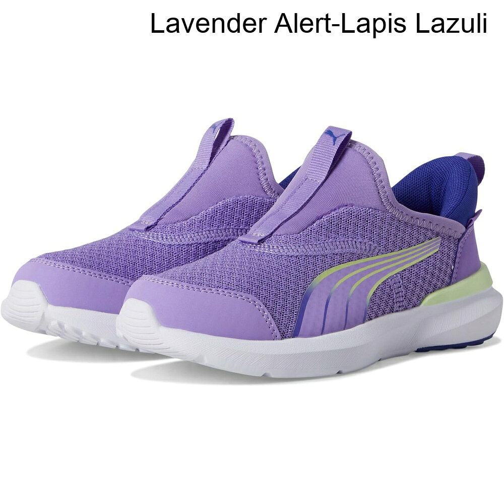 ■商品詳細■特徴 1お子様がPUMA® Kruz Sliptechシューズを履いてペースを上げられるようにしましょう。これらのランニングシューズは、子供のパフォーマンスニーズ、耐久性、トラクションのために特別に設計されています。これらの子供用シューズの分割EVAアッパーは、簡単に履けるスタイルのためのヒール強化を特徴としており、Sliptech技術により、お子様は手を使わずに靴を脱ぎ履きできます。これらのスリッポンスニーカーは、1日中快適なクッション性とサポートを提供する快適なミッドソールを備えています。フォームインソールとテキスタイルライニングは、さらなる快適さを提供します。軽量で快適なこれらのスニーカーは、お子様の日常の着用に最適です。■特徴 2ヒールとタンに引っ張りループ。■特徴 3ラウンドトゥシルエット。■特徴 4EVAアウトソール。■特徴 5輸入品。■特徴 6製品の測定は、サイズ1のリトルキッド、幅ミディアムを使用して行われました。測定値はサイズによって異なる場合がありますのでご注意ください。■特徴 7測定値：重量：0.318 kg■備考(取寄) プーマ クルズスリップテック(リトルキッド) puma Kruz Sliptech(Little Kid)キッズ シューズ スリッポン 靴 スニーカー ブランドsix_9973671