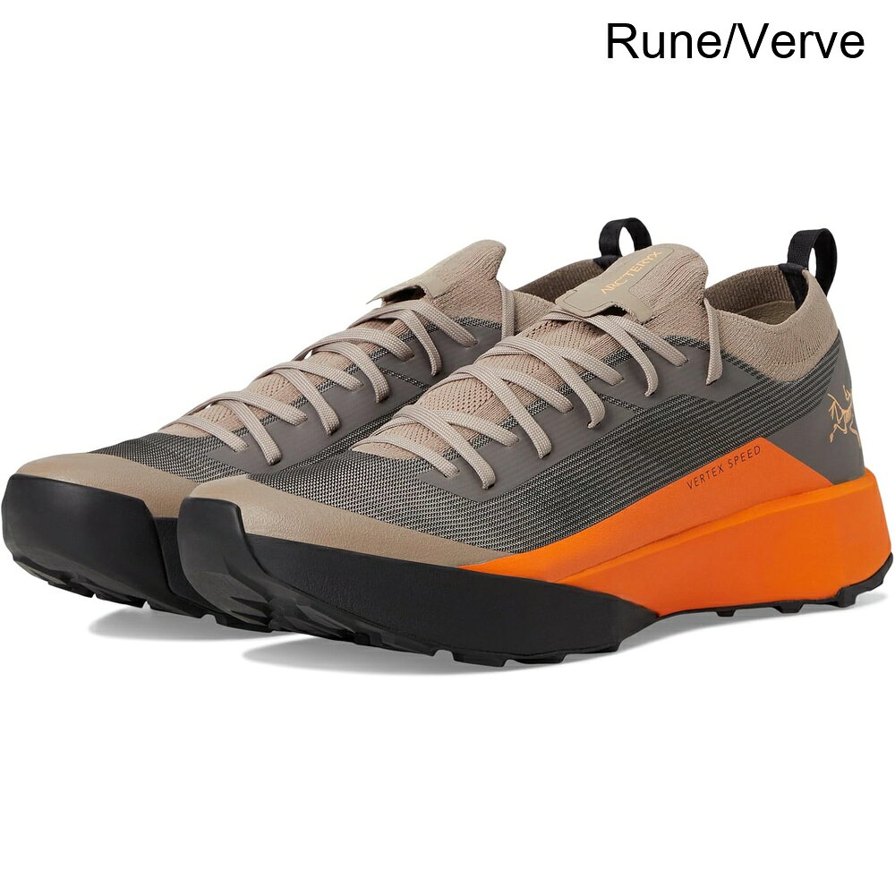 ■商品詳細■特徴 1Arc'teryx® Vertex Speed Low シューズで、お気に入りのトレイルを快適に楽に楽しんでください。速度を最大化するために設計された技術的で軽量なアプローチシューズ。ナイロンアッパーで構成されており、柔軟なラミネート熱可塑性ポリウレタン補強ゾーンが保護と耐摩耗性を提供し、しっかりとしたフィット感のためのレースアップクロージャーがあります。■特徴 2裏地なし。■特徴 3エチレンビニルアセテートインソール。■特徴 4ラウンドトゥシルエット。■特徴 5デュアルデンシティミッドソール構造は、快適さのための柔らかいヒールとミッドフットクッションを組み合わせ、よりしっかりとした前足部のサポートを提供します。■特徴 6簡単に履けるように後ろにプルタブがあります。■特徴 7Vibram® Arc'teryx アプローチアウトソールは、MEGAGRIP™ ゴム化合物を特徴とし、以下の機能があります： • トラクショングルーブを備えたクライミングゾーン； • 側面の耐久性ラグを持つスミアリンググリップインサート； • 滑り止めラグを持つロックグリップ； • 安定性、トラクション、ブレーキングを向上させるための登山用ヒールトレッドを持つシャープなヒールブレーク； • ブレーキングを改善するY字型の溝分割； • スムーズなストライドを促進する球状のヒール形状。■特徴 8輸入品。■備考(取寄) アークテリクス バーテックススピードロー arc'teryx Vertex Speed Lowメンズ シューズ スニーカー スポーツ ブランド ランニング マラソン カジュアル 大きいサイズ ビックサイズsix_9985948