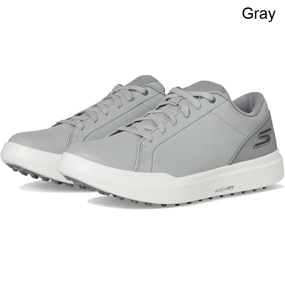 ■商品詳細■特徴 1Skechers GO GOLF™ Drive 6 リラックスフィットスパイクレスゴルフシューズは、足病医認定のアーチサポートを備えた特許取得済みのSkechersアーチフィット®インソールシステムを搭載しています。このシステムは、20年のデータと120,000件の無負荷足スキャンを基に開発されました。取り外し可能なインソールは、衝撃を軽減し、体重分散を増加させるために足にフィットします。リラックスフィット®デザインは、つま先と前足部にゆったりとした快適なフィット感を提供します。グッドイヤー®パフォーマンスラバーアウトソールは、優れたトラクション、安定性、耐久性を提供します。オーソライトコンフォートフォームインソール層は、長期的なクッション性と高い通気性を追加し、5%のリサイクルラバーを含んでいます。ぜひ今日、1足お試しください！■特徴 2プレミアムフルグレインレザーのアッパーにレースアップフロントクロージャー。■特徴 3コットンライニング。■特徴 4ミッドトップデザインの防水ゴルフシューズ。■特徴 5Skechers GO GOLF®およびアーチフィット®のロゴディテール。■特徴 6ラウンドトゥデザイン。■特徴 7クリーツ付きのスパイクレス耐久グリップアウトソール。■特徴 8輸入品。■特徴 9製品の測定はサイズ10.5、幅D - ミディアムを使用して行われました。測定値はサイズによって異なる場合がありますのでご注意ください。■特徴 10測定値：重量：0.907 kg■備考(取寄) スケッチャーズ ドライブ6リラックスフィットスパイクレスゴルフシュー skechers go golf Drive 6 Relaxed Fit Spikeless Golf Shoeメンズ ゴルフシューズ 靴 ブランド スポーツ 男性 大きいサイズ ビックサイズ カジュアル ファッションsix_9987207