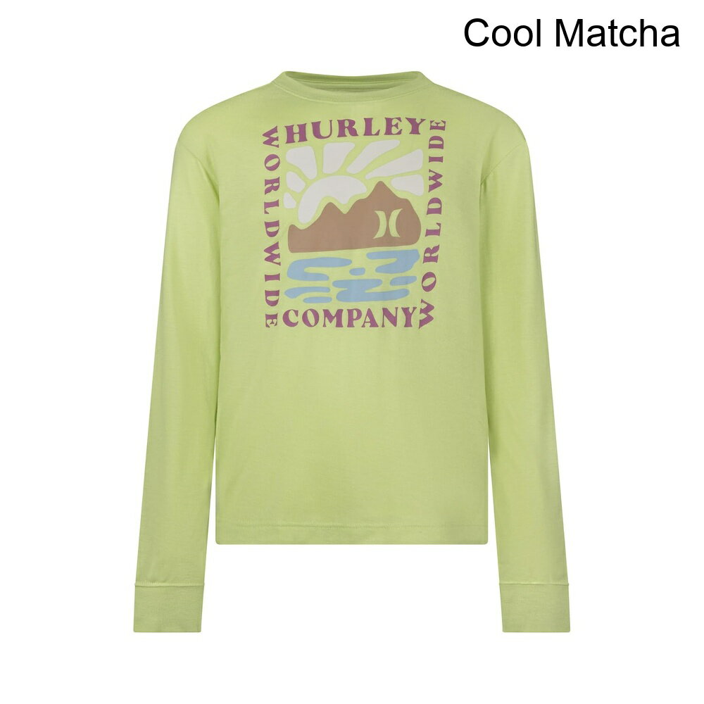 (取寄) ハーレー サンセットカットアウトロングスリーブTシャツ（ビッグキッズ） hurley Sunset Cutout Long Sleeve Tee (Big Kid)