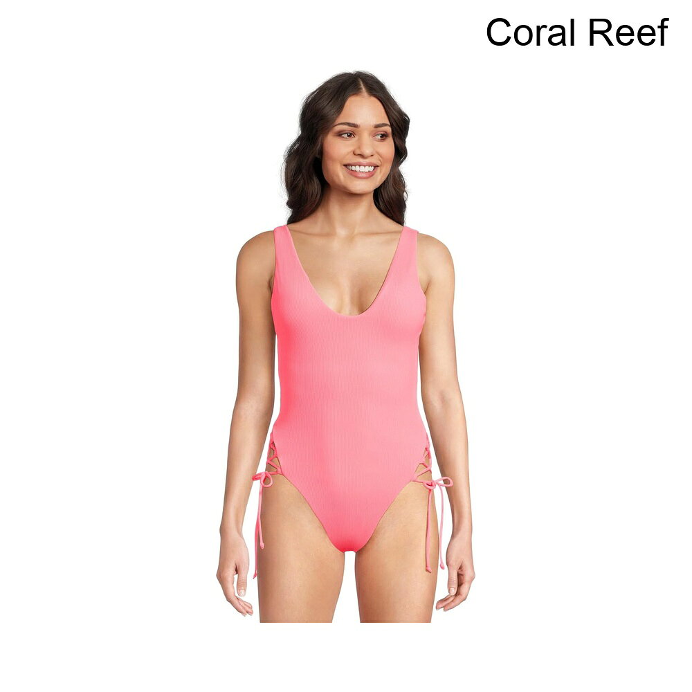 (取寄) ベッカ モダンエッジリブソフィーレースアップワンピース becca Modern Edge Rib Sophie Lace Up One Piece