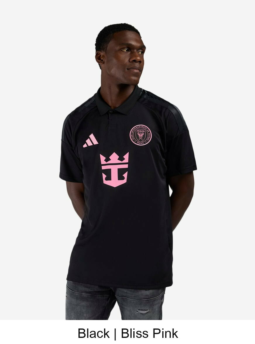 (取寄) アディダス メンズ インター マイアミ CF アウェイ ジャージ メッシ Adidas Mens Inter Miami CF Away Jersey Messi JL8493 Black | Bliss Pink