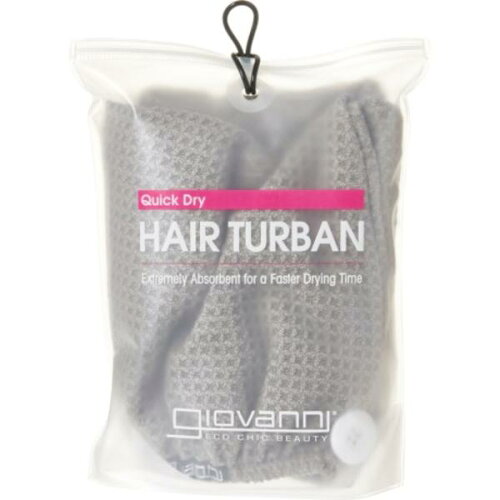 (取寄) ユニセックス クイック ドライ ヘア Giovanni unisex Giovanni Quick Dry Hair Turban Gray