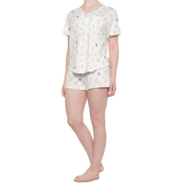 (取寄) ウィメンズ パジャマ セット ED BY ELLEN DEGENERES women ED BY ELLEN DEGENERES Baseball-Style Shortie Pajama Set (For Women) Dogs