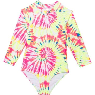 (取寄) リトル ガールズ リミテッド トゥ ブライト タイダイ ラッシュ ガード スイムスーツ リトル Limited Too little girls Limited Too Bright Tie-Dye Rash Guard Swimsuit (For Little Girls) Pink