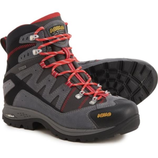 (取寄) ウィメンズ メイド イン エボ ゴアテックス ハイキング ブーツ Asolo women Asolo Made in Europe Neutron Evo GV Gore-TexR Hiking Boots (For Women) Grey/Gunmetal/Red