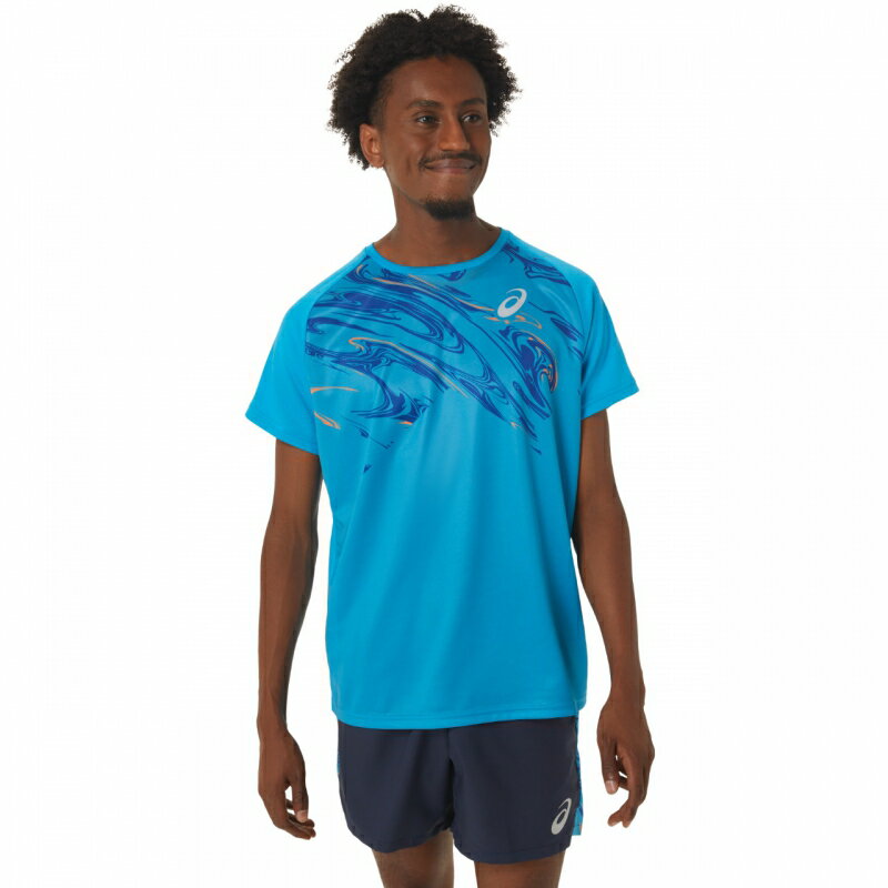 (取寄) アシックス asics MEN SUMINAGASHI GRAPHIC S アイランドブルー