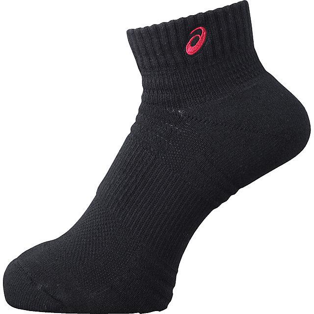 (取寄) アシックス asics SHORT SOCKS BKxレツドのサムネイル