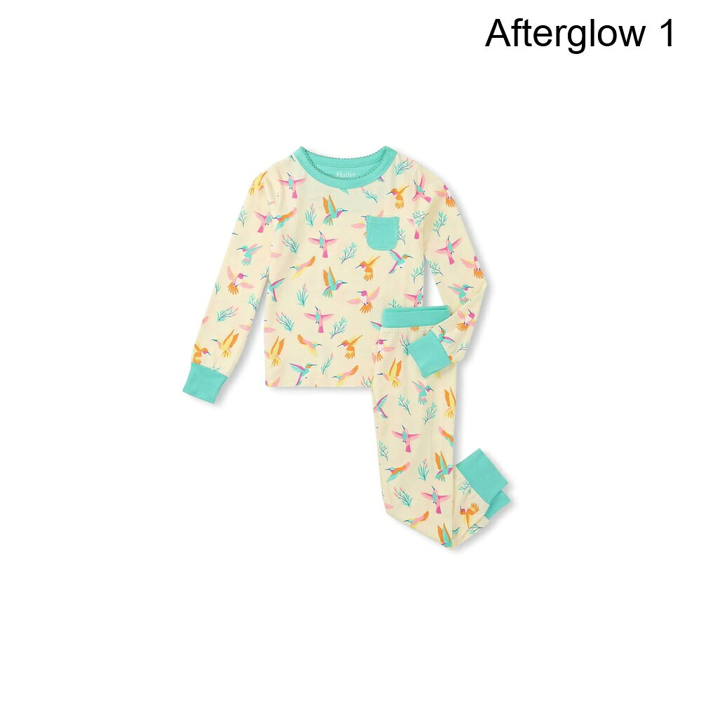 ■商品詳細■特徴 1Hatley® キッズ ハミングバード バンブー パジャマセットで、彼らが眠りに落ちるのを見守りましょう。長袖の2ピースパジャマセットとしてデザインされており、柔らかいクルーネックが自分でバインディングされており、滑らかで快適な感触を提供します。レギュラーフィットは動きやすさを確保し、プルオンデザインにより、寝る準備が迅速かつ手間いらずです。別々のセルフカフスを持つ長いセットインスリーブは、ぴったりとした優しいフィット感を提供し、小さな腕を夜通し暖かく保ちます。着用者の左胸にあるかわいいパッチポケットが愛らしいディテールを加え、別々のセットインレッグオープニングカフスがパジャマを完璧に固定します。■特徴 295% バンブーからのビスコース、5% エラスタン。■特徴 3洗濯機で洗えます。■特徴 4輸入品。■特徴 5SKU 10061395■備考(取寄) ハトリー スプリングタイムハミングバードバンブーパジャマセット（トドラー/リトルキッド/ビッグキッド） hatley Springtime Hummingbirds Bamboo Pajama Set (Toddler/Little Kid/Big Kid)キッズブラ ブラジャー ガールズ レディース ブランド スポブラ 下着 ファッション ジュニアzp_10061395