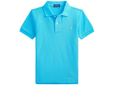 (取寄)ポロ ラルフローレン ボーイズ キッズ コットン メッシュ ポロ シャツ (リトル キッズ/ビッグ キッズ) Polo Ralph Lauren Boy's Kids Cotton Mesh Polo Shirt (Little Kids/Big Kids) Cove Blue