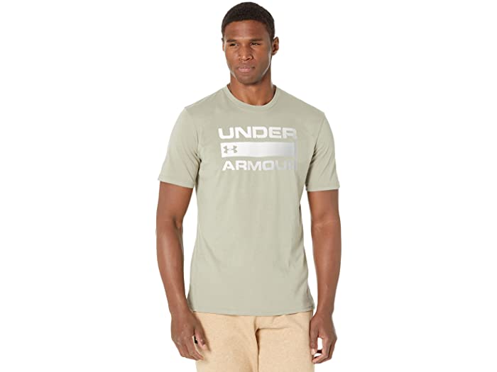 トップス, Tシャツ・カットソー () UA Under Armour Mens UA Team Issue Wordmark Short Sleeve Khaki GrayMod Gray