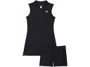 (取寄)アディダス ガールズ キッズ ゴルフ ドレス (リトル キッズ/ビッグ キッズ) adidas Golf Girl's Kids Golf Dress (Little Kids/Big Kids) Black/White