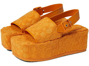 (取寄)コーチ レディース テリー クロス サンダル COACH Women's Noelle Terry Cloth Sandal Papaya