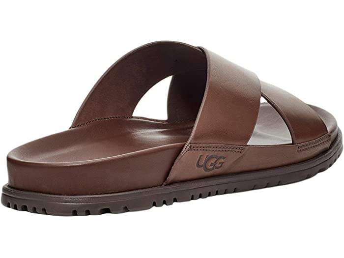 (取寄)アグメンズレザーサンダルワインスコットスライドUGGMen'sWainscottSlideGrizzlyLeather